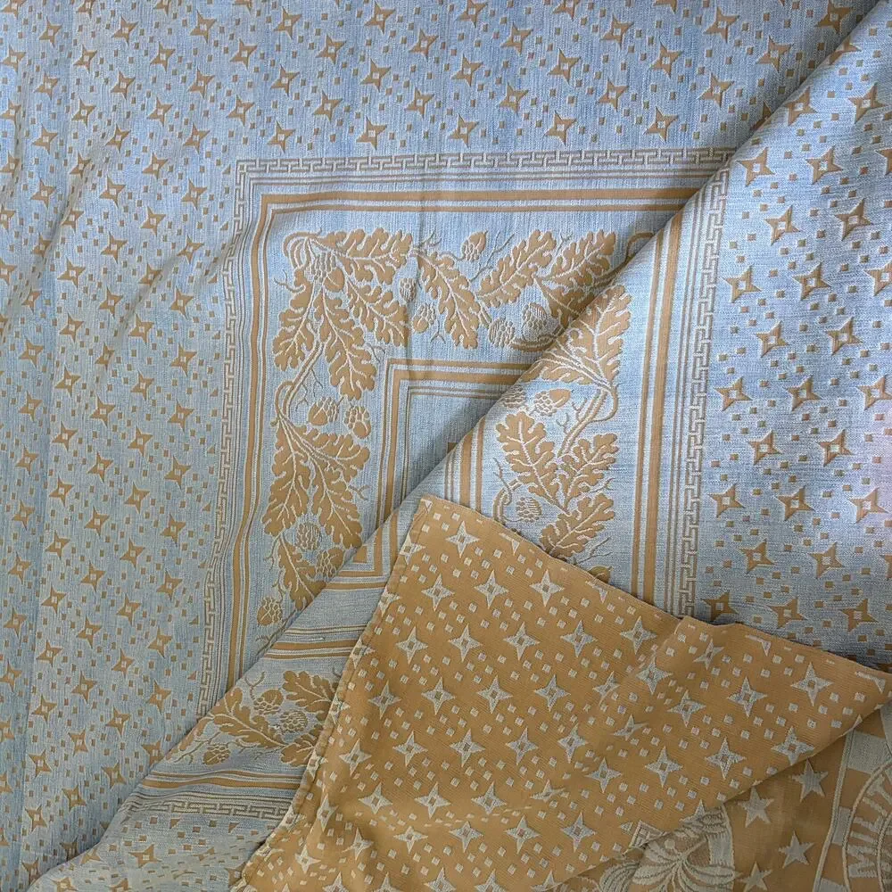 Monument Mills Valley Forge Military Academy Vintage Blue/Tan Coverlet 61